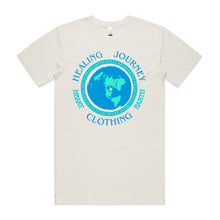 Load image into Gallery viewer, Women's "Heart Clothing Earth" 100% Organic combed cotton T-shirt (un-bleached)
