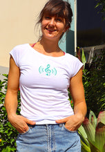 Load image into Gallery viewer, Women's "Heart Music" bamboo T-shirt