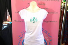 Load image into Gallery viewer, Women's "Heart Music" bamboo T-shirt